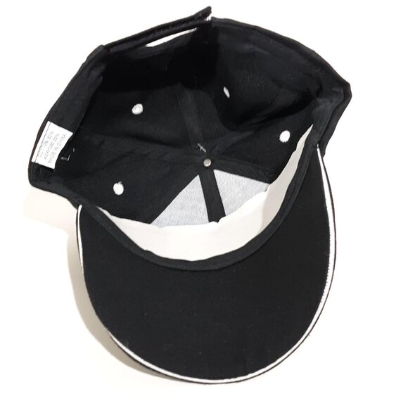 Florida Chopper Motorcycle Cap Hat Black Embroidered Hook & Loop - Picture 4 of 6